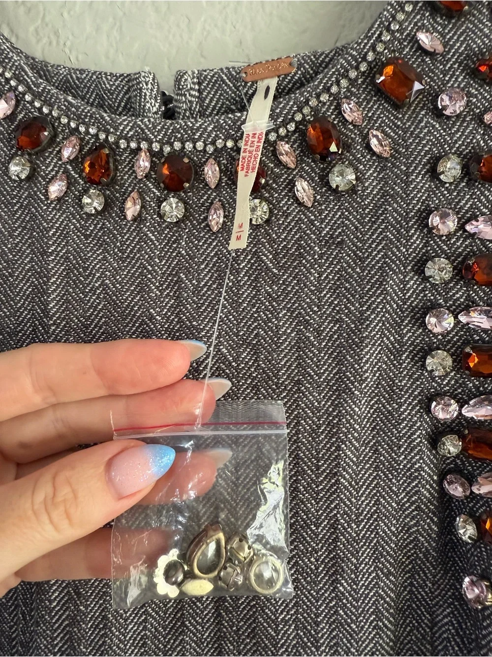 Free People You're A Gem Mini Dress NEW